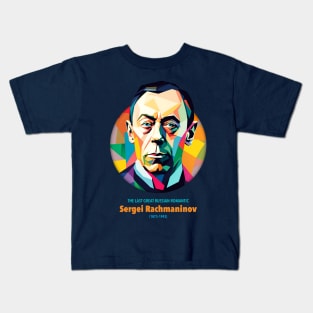 Sergei Rachmaninoff WPAP Kids T-Shirt